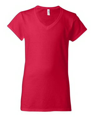 Gildan 64V00L Cherry Red front