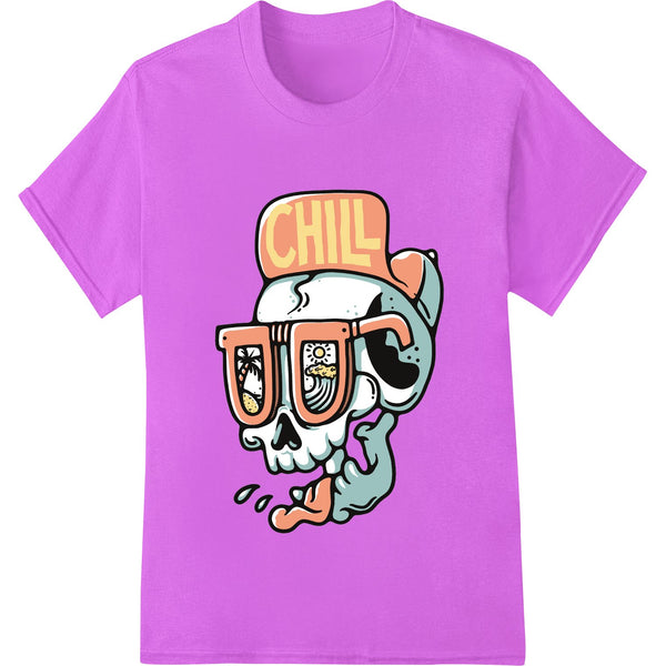 Chill Skull DTF Print Heat Transfer | Cool Shades Design - SUPERDTF - DTF Prints - DTF Transfers - Custom DTF Prints