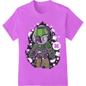 Colorful cartoon design of an astronaut floating in space, suitable for DTF printing onto t-shirts and apparel.