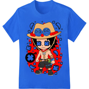 Cute cartoon drawing of a cowboy character, perfect for DTF heat transfer printing on t-shirts and custom apparel.