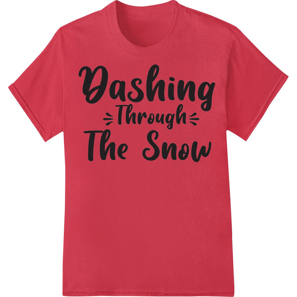 DTF Print Transfer: Dashing Through The Snow - Festive Christmas DTF Print