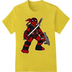 Deadpool comic character print design for Direct to Film heat transfer on t-shirts and apparel.