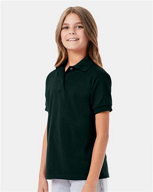 Hanes 054Y Deep Forest model side