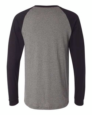 BELLA + CANVAS 3000 Deep Heather/ Black back