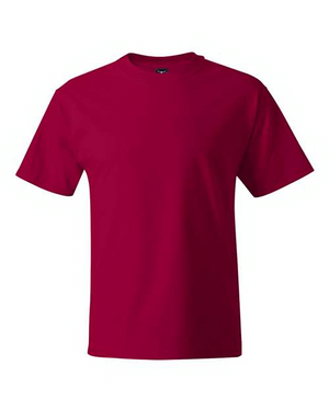 Hanes 518T Deep Red front