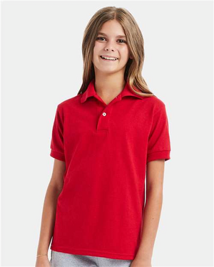 Hanes 054Y Deep Red model front