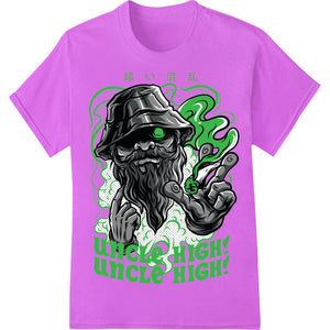 Edgy black skull design with green accents and shamrock graphics, perfect for St. Patrick's Day DTF heat transfer printing