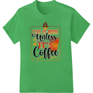 Colorful cartoon-style print of coffee cups and beans in motion, perfect for a morning energy design on shirts and apparel.