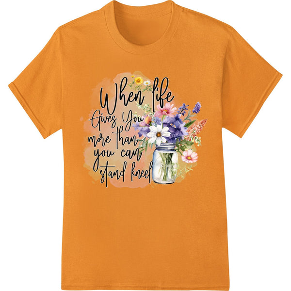 Faith Blooms: Inspiring Floral DTF Print Heat Transfer - SUPERDTF - DTF Prints - DTF Transfers - Custom DTF Prints