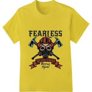 Fearless Firefighter: Bold Skull DTF Print Heat Transfer - SUPERDTF - DTF Prints - DTF Transfers - Custom DTF Prints