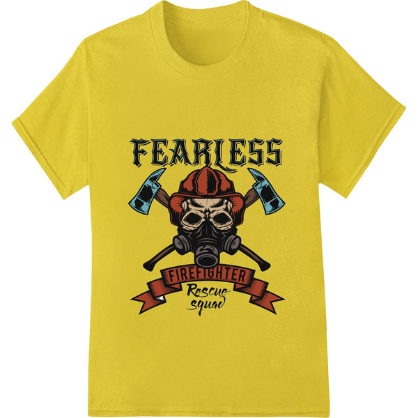 Fearless Firefighter Skull - Bold Heat Transfer Print - SUPERDTF - DTF Prints - DTF Transfers - Custom DTF Prints