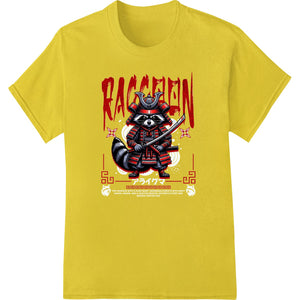 Fearless Samurai Raccoon - DTF Print Heat Transfer - SUPERDTF - DTF Prints - DTF Transfers - Custom DTF Prints