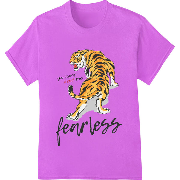 Fearless Tiger: Unbeatable Strength Heat Transfer Design - SUPERDTF - DTF Prints - DTF Transfers - Custom DTF Prints