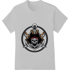 Fearsome Pirate Skull Emblem - Bold DTF Heat Transfer - SUPERDTF - DTF Prints - DTF Transfers - Custom DTF Prints