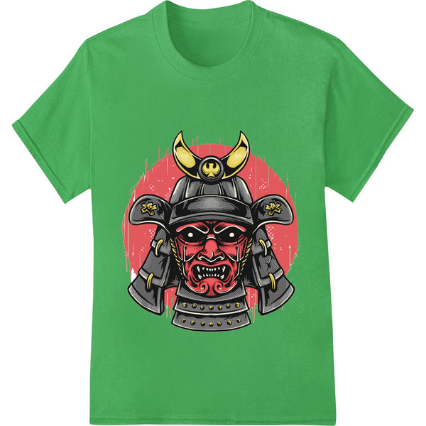 Fearsome Red Samurai Demon - Striking DTF Print Design - SUPERDTF - DTF Prints - DTF Transfers - Custom DTF Prints