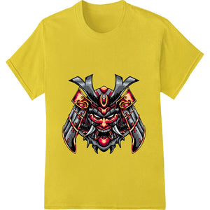 Fearsome Samurai Demon Mask DTF Heat Transfer - SUPERDTF - DTF Prints - DTF Transfers - Custom DTF Prints