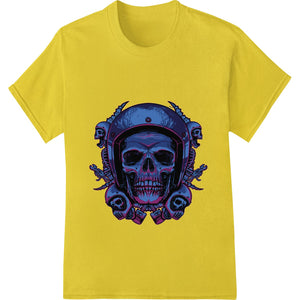 Fearsome Skull Motorcycle Graphic Heat Transfer - SUPERDTF - DTF Prints - DTF Transfers - Custom DTF Prints