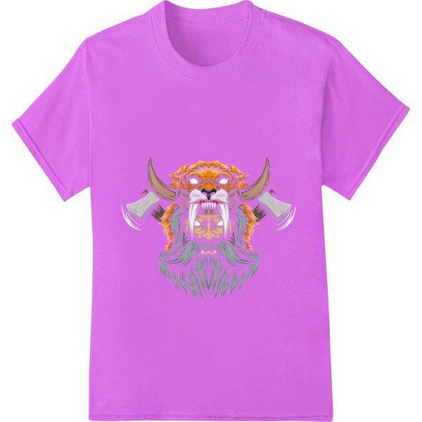 Fearsome Viking Warrior Vector Illustration Heat Transfer - SUPERDTF - DTF Prints - DTF Transfers - Custom DTF Prints