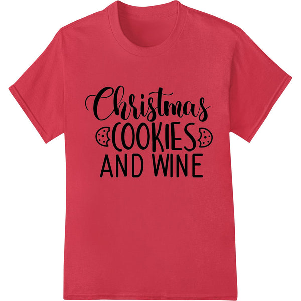 Festive Christmas Cookies and Wine Design for the Holidays - SUPERDTF - DTF Prints - DTF Transfers - Custom DTF Prints