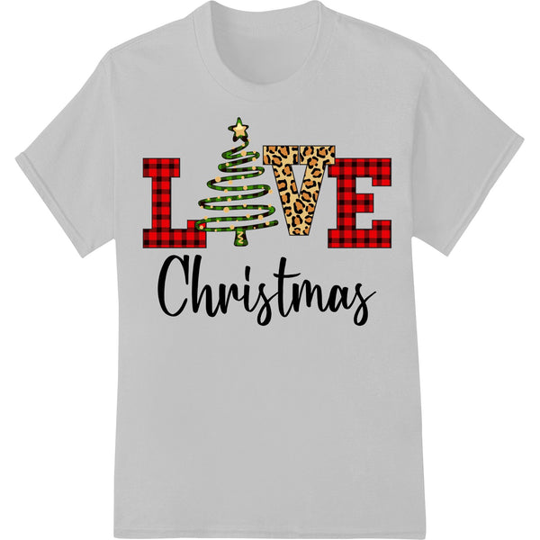 Festive Christmas LOVE Typography DTF Print Transfer - SUPERDTF - DTF Prints - DTF Transfers - Custom DTF Prints