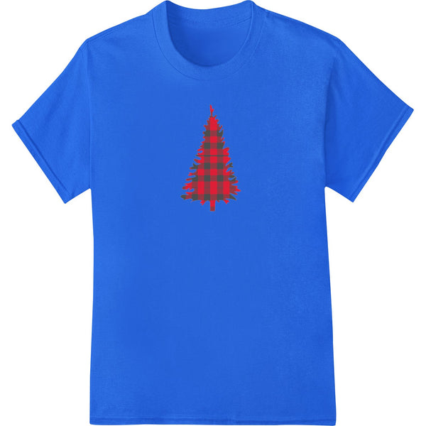 Festive Plaid Christmas Tree DTF Print Heat Transfer - SUPERDTF - DTF Prints - DTF Transfers - Custom DTF Prints