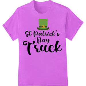 Festive St. Patrick's Day Truck Heat Transfer Design - SUPERDTF - DTF Prints - DTF Transfers - Custom DTF Prints