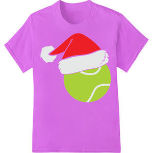 Festive Tennis Ball Santa Hat DTF Print Heat Transfer - SUPERDTF - DTF Prints - DTF Transfers - Custom DTF Prints