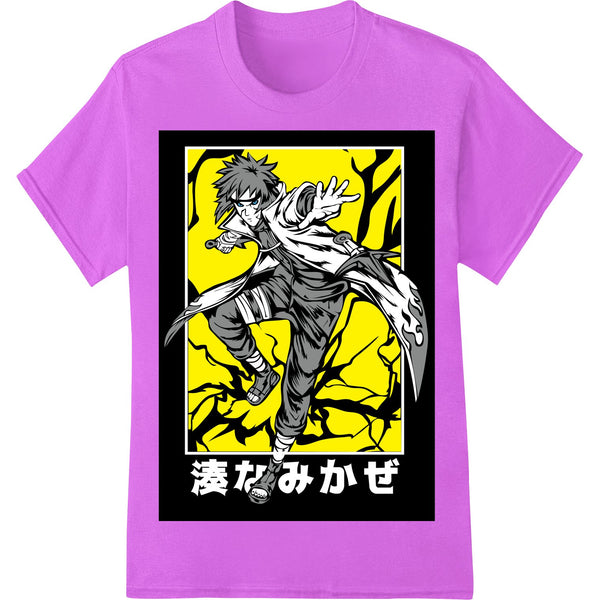 Fierce Anime Warrior DTF Print Heat Transfer - SUPERDTF - DTF Prints - DTF Transfers - Custom DTF Prints