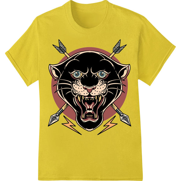 Fierce Black Panther Warrior Heat Transfer Print - SUPERDTF - DTF Prints - DTF Transfers - Custom DTF Prints