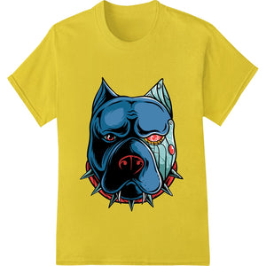 Fierce Blue Dog Print Heat Transfer by Super DTF - SUPERDTF - DTF Prints - DTF Transfers - Custom DTF Prints