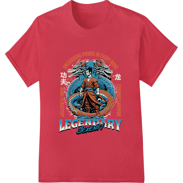 Fierce Blue Dragon Kung Fu Martial Arts Fantasy Design - SUPERDTF - DTF Prints - DTF Transfers - Custom DTF Prints