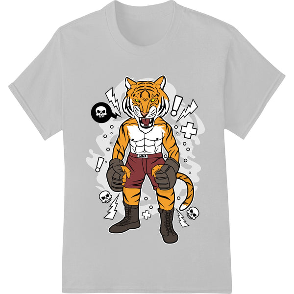 Fierce Cartoon Tiger Boxer - Hardcore Animal Heat Transfer - SUPERDTF - DTF Prints - DTF Transfers - Custom DTF Prints