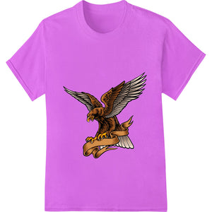 Fierce Eagle in Flight - Classic Tattoo Style Vector - SUPERDTF - DTF Prints - DTF Transfers - Custom DTF Prints