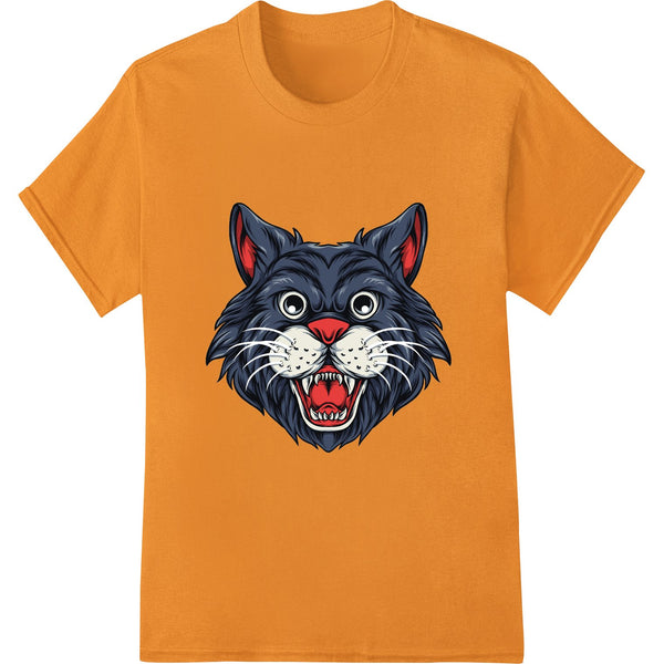 Fierce Feline: Halloween Cat DTF Print Heat Transfer - SUPERDTF - DTF Prints - DTF Transfers - Custom DTF Prints