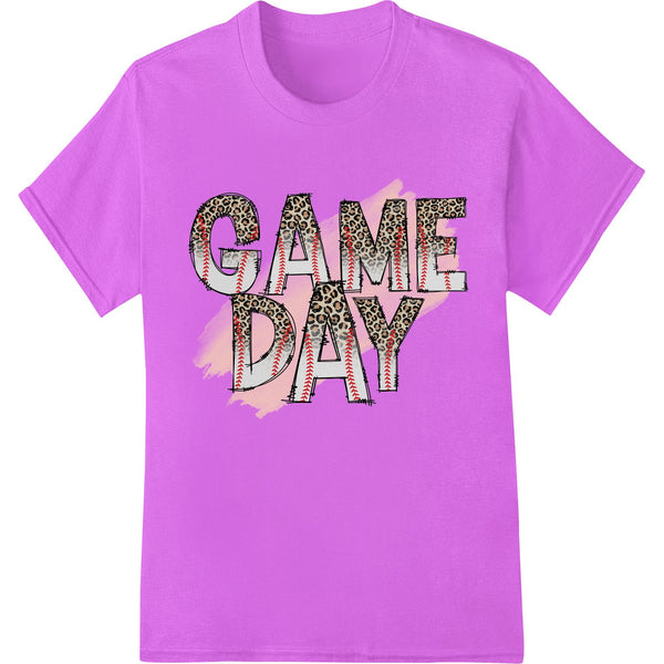 Fierce Game Day Spirit: Leopard Print Heat Transfer - SUPERDTF - DTF Prints - DTF Transfers - Custom DTF Prints