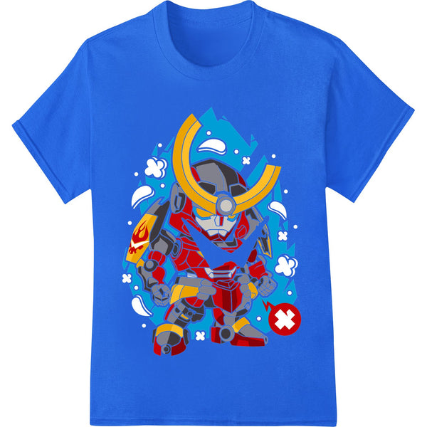 Fierce Geometric Samurai Robot DTF Print Heat Transfer - SUPERDTF - DTF Prints - DTF Transfers - Custom DTF Prints