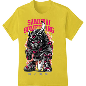 Fierce Japanese Samurai Warrior Mask Heat Transfer Print - SUPERDTF - DTF Prints - DTF Transfers - Custom DTF Prints