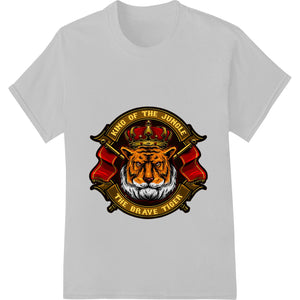 Fierce King of the Jungle Brave Tiger Emblem DTF Print - SUPERDTF - DTF Prints - DTF Transfers - Custom DTF Prints