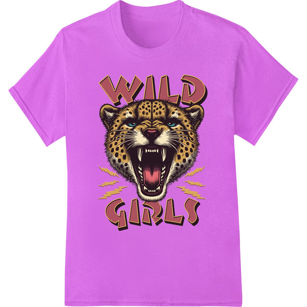 Fierce Leopard 'WILD GIRLS' DTF Print Heat Transfer - SUPERDTF - DTF Prints - DTF Transfers - Custom DTF Prints