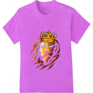 Fierce Lion King Heat Transfer - Unleash Your Inner Leader - SUPERDTF - DTF Prints - DTF Transfers - Custom DTF Prints