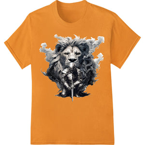 Fierce Lion Warrior DTF Print Heat Transfer - Super DTF - SUPERDTF - DTF Prints - DTF Transfers - Custom DTF Prints