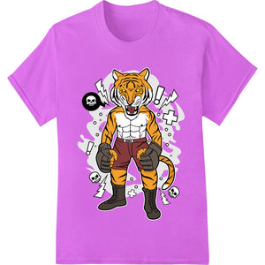 Fierce Muscular Tiger - Unleash Your Wild Side - SUPERDTF - DTF Prints - DTF Transfers - Custom DTF Prints