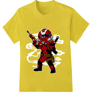 Fierce Red Soldier Trooper DTF Heat Transfer | Gaming Gear - SUPERDTF - DTF Prints - DTF Transfers - Custom DTF Prints