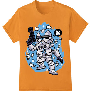 Fierce Robot Trooper - Bold Sci - Fi DTF Heat Transfer - SUPERDTF - DTF Prints - DTF Transfers - Custom DTF Prints