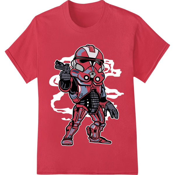 Fierce Robotic Trooper Heat Transfer Design | Super DTF - SUPERDTF - DTF Prints - DTF Transfers - Custom DTF Prints