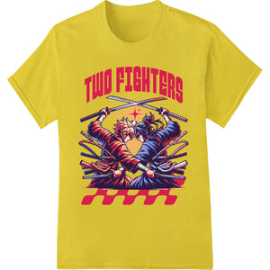 Fierce Samurai Showdown: Two Fighters DTF Print - SUPERDTF - DTF Prints - DTF Transfers - Custom DTF Prints