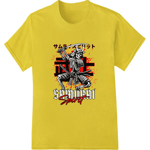 Fierce Samurai Skeleton: Unleash Your Warrior Spirit - SUPERDTF - DTF Prints - DTF Transfers - Custom DTF Prints