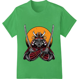 Fierce Samurai Skull: Bold DTF Print for Edgy Fashion - SUPERDTF - DTF Prints - DTF Transfers - Custom DTF Prints