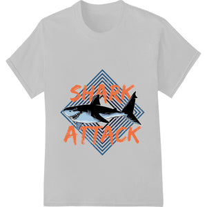 Fierce 'Shark Attack' DTF Print Heat Transfer - SUPERDTF - DTF Prints - DTF Transfers - Custom DTF Prints