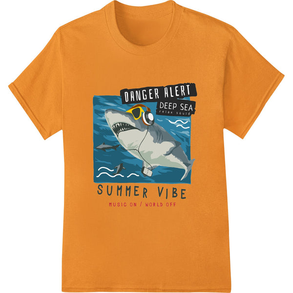 Fierce Shark Summer Vibes: Danger Alert Deep Sea Design - SUPERDTF - DTF Prints - DTF Transfers - Custom DTF Prints